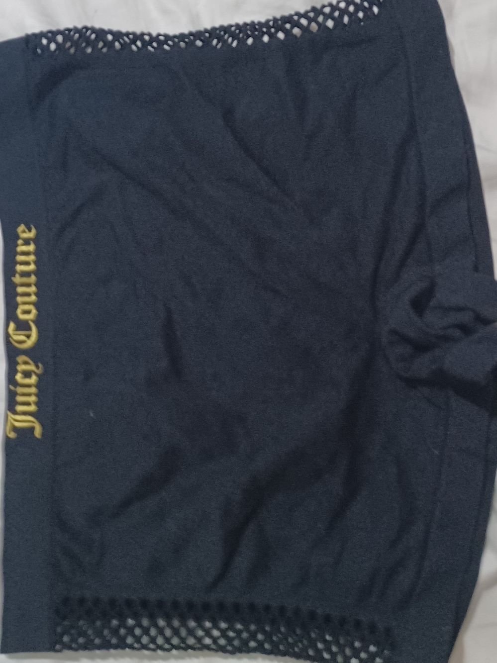 Juicy Couture Black Panties with Gold Logo Trim